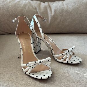 Kate Spade Black and White Polka Dot Heels